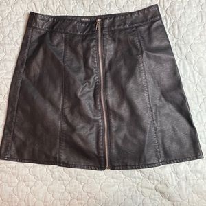 forever 21 leather skirt